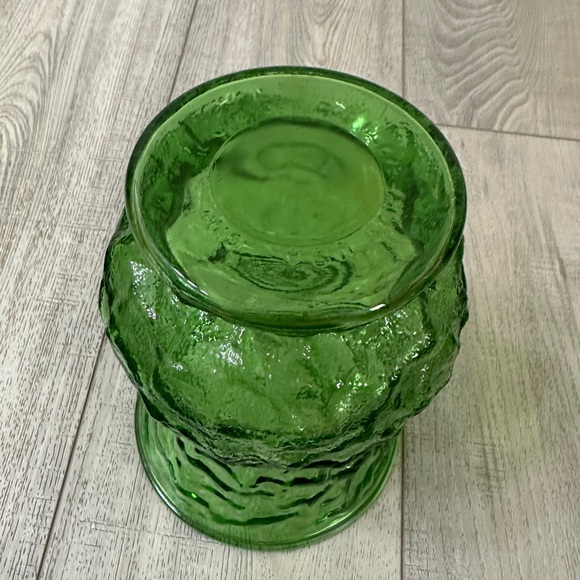 Vintage EO Brody Bright Green Indiana Glass Bouquet Vase 1970’s - Picture 5 of 9